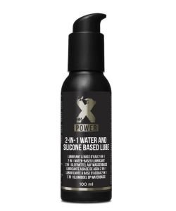 2-In-1 Water And Silicone Based Lube - Gel de massage et lubrifiant, 100 ml